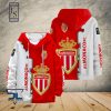 AS Monaco Weiß Rot Kapuzenpullover V1