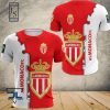 AS Monaco Weiß Rot T-Shirt V1