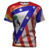 Atletico Madrid Rot Blau T-Shirt