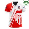 Atletico Madrid Rot Weiß Polo Hemd