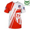 Atletico Madrid Rot Weiß T-Shirt