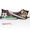 Atletico Madrid Schwarz High Top Schuhe
