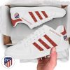 Atletico Madrid Weiß Rot Streifen Stan Smith Schuhe