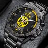 Borussia Dortmund Individueller Name Neuer Stil StahlChrono Uhr