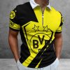 Borussia Dortmund Neuer Stil Reißverschluss Poloshirt