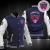 Clermont Foot 63 Blau Weiß Baseball Jacke