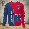 Clermont Foot 63 Dunkel Blau Rot Sweatshirt