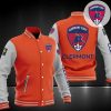 Clermont Foot 63 Orange Weiß Logo Baseball Jacke