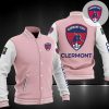 Clermont Foot 63 Rosa Weiß Logo Baseball Jacke