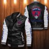 Clermont Foot 63 Schwarz Weiß Leder Bomberjacke