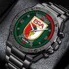 FC Augsburg Individueller Name Neuer Stil StahlChrono Uhr