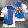 FC Barcelona Blau Rot Streifen Polo Hemd