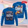 FC Barcelona Champions Cup Blau Stil Sweatshirt