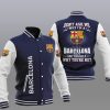 FC Barcelona Dunkel Blau Dont Ask Me Baseball Jacke