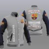 FC Barcelona Grau Dont Ask Me Baseball Jacke