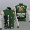 FC Barcelona Grün Dont Ask Me Baseball Jacke