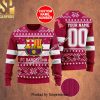 FC Barcelona Individueller Name Nummer Hässliches Weihnachten Urlaub Sweater
