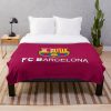 FC Barcelona Rot Logo Auflage Fleecedecke