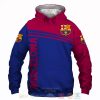 FC Barcelona Traditionelle Farbausgabe Kapuzenpullover V3
