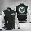 FC Groningen Schwarz Weiß Baseball Jacke