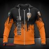 FC Lorient Gelb Schwarz Reißverschluss-Hoodie