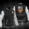 FC Lorient Schwarz Weiß Baseball Jacke