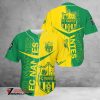 FC Nantes Grün Gelb Baseball Trikot