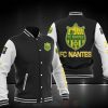 FC Nantes Schwarz Weiß Baseball Jacke