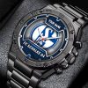 FC Schalke 04 Individueller Name Besonderer Stil Stahluhr