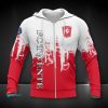 FC Twente Weiß Rot Reißverschluss-Hoodie
