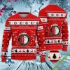 Feyenoord Rot Hässliches Weihnachten Sweater