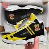 Go Ahead Eagles Individueller Name Schwarz Gelb Sport Air Jordan 13 Schuhe