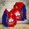 LOSC Lille Blau Rot Kapuzenpullover