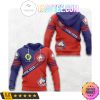 LOSC Lille Blau Rot Kapuzenpullover