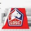 LOSC Lille Groß Logo Fleecedecke
