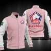 LOSC Lille Rosa Weiß Baseball Jacke