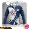 Montpellier Hérault SC Dunkel Blau Weiß Reißverschluss-Hoodie