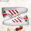 OGC Nice Weiß Rot Streifen Stan Smith Schuhe