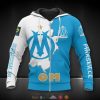 Olympique de Marseille Besonders Design Reißverschluss-Hoodie