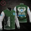 Olympique de Marseille Grün Grau Baseball Jacke