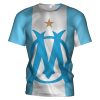 Olympique de Marseille Weiß Blau T-Shirt V3