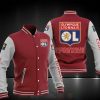Olympique Lyon Rot Weiß Baseball Jacke