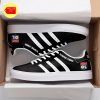 Olympique Lyon Schwarz Und Weiß Streifen Stan Smith Schuhe
