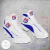 Olympique Lyon Weiß Blau Air Jordan 13 Schuhe