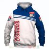 Olympique Lyon Weiß Blau Kapuzenpullover V1