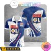 Olympique Lyon Weiß Blau Polo Hemd