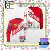 Olympique Lyon Weiß Rot Sweatshirt V2