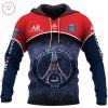 Paris Saint-Germain FC Blau Rot 1970 Kapuzenpullover