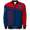 Paris Saint-Germain FC Blau Rot Bomberjacke V3