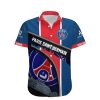 Paris Saint-Germain FC Blau Rot Hawaiihemd